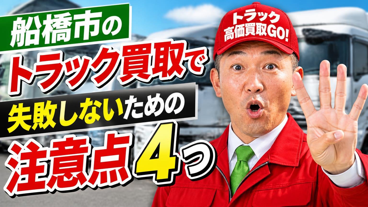 船橋市のトラック買取で失敗しないための注意点4つ