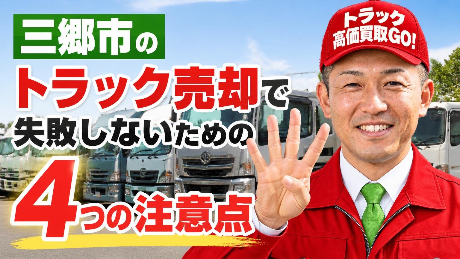 三郷市のトラック売却で失敗しないための4つの注意点