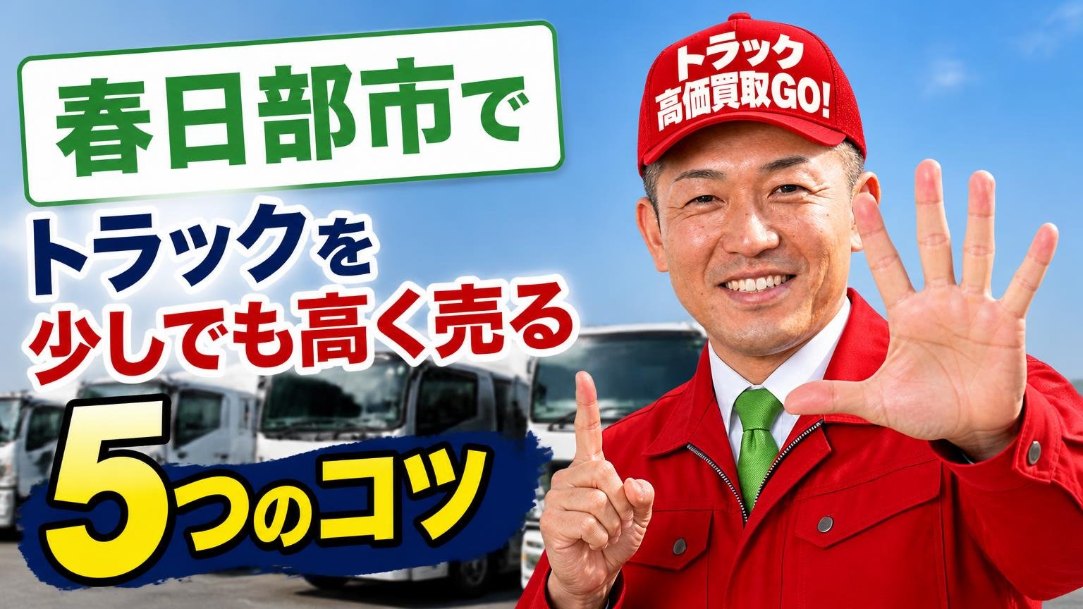 春日部市でトラックを少しでも高く売る5つのコツ