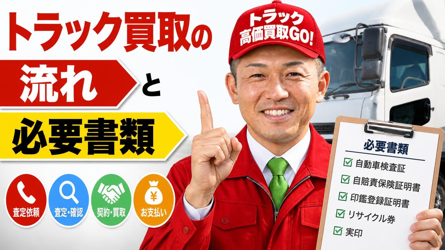 トラック買取の流れと必要書類
