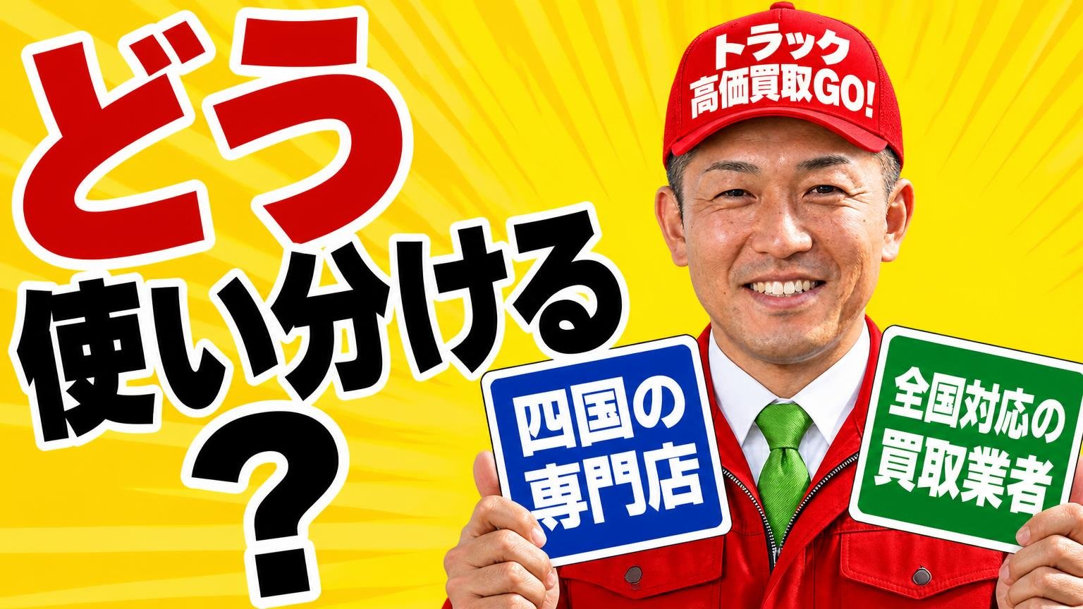 四国の専門店と全国対応の買取業者は、どう使い分ける?