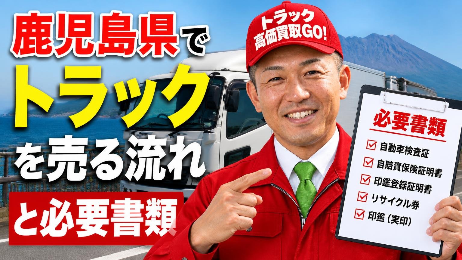 鹿児島県でトラックを売る流れと必要書類