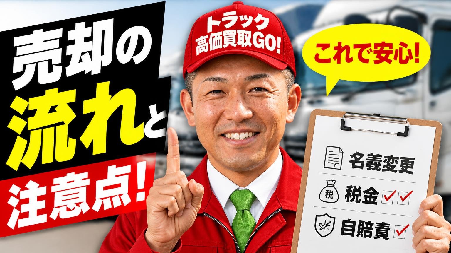 売却の流れと、名義変更・税金・自賠責の注意点