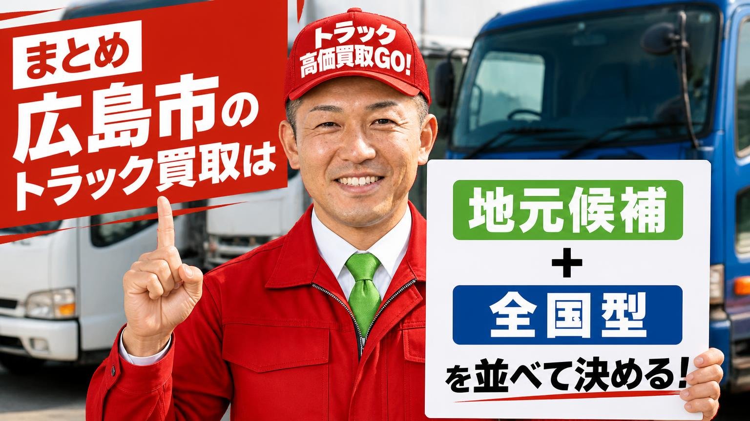まとめ:広島市のトラック買取は「地元候補+全国型」を並べて決める