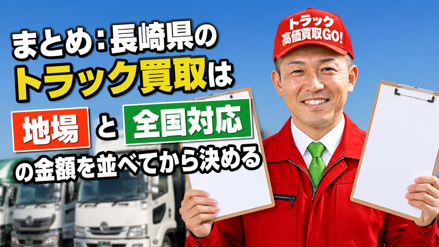 まとめ:長崎県のトラック買取は地場と全国対応の金額を並べてから決める