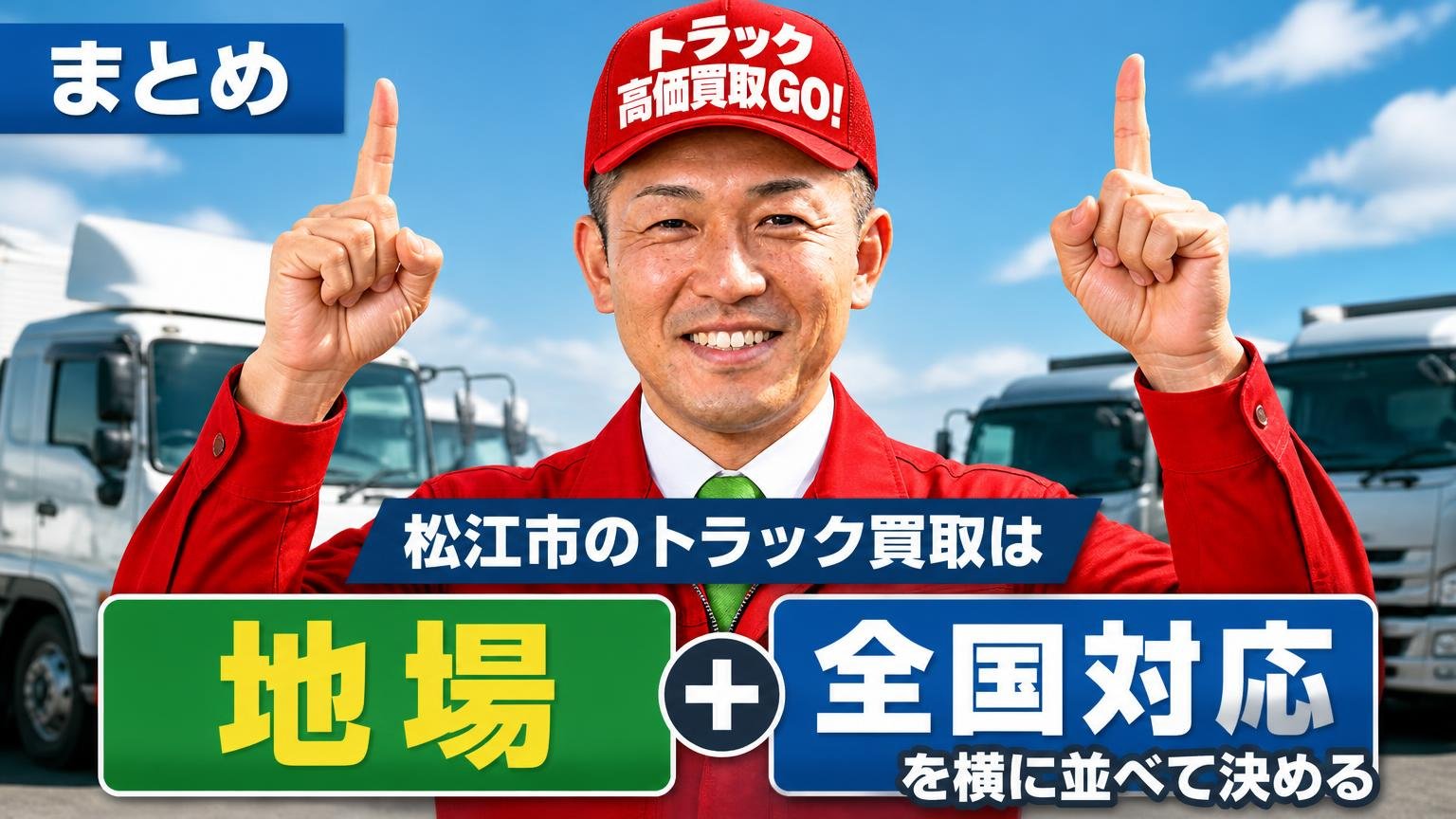 まとめ|松江市のトラック買取は「地場+全国対応」を横に並べて決める