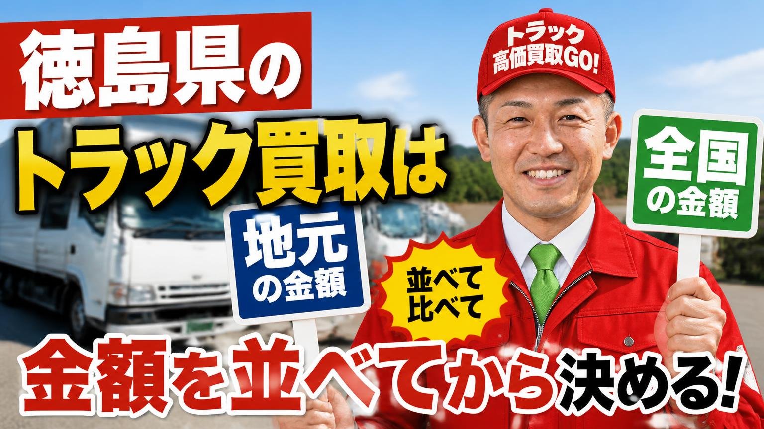まとめ:徳島県のトラック買取は地元と全国の金額を並べてから決める