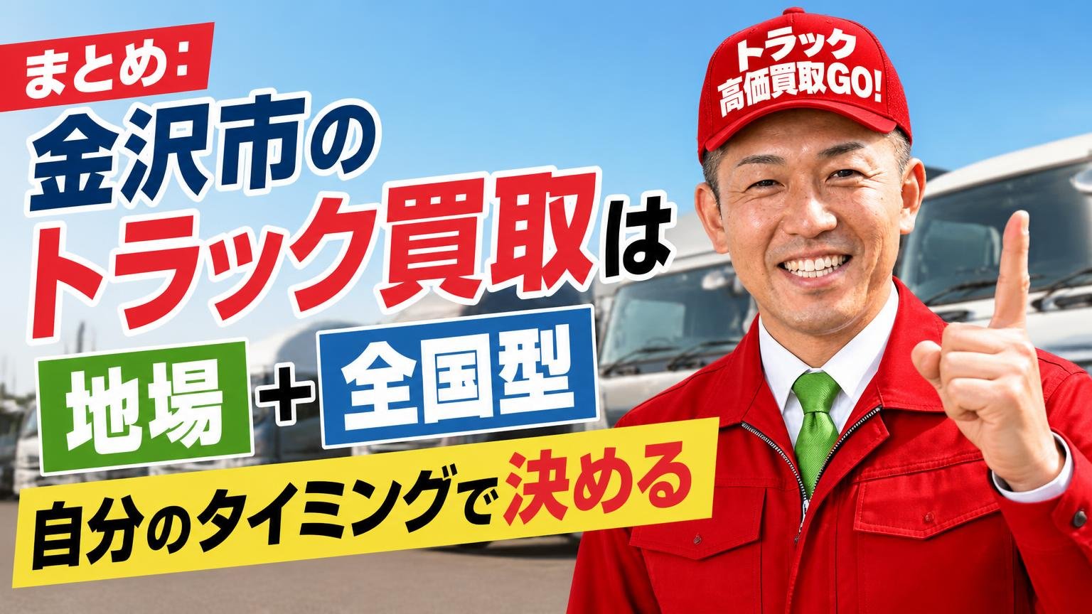 まとめ:金沢市のトラック買取は「地場+全国型」を並べて、自分のタイミングで決める