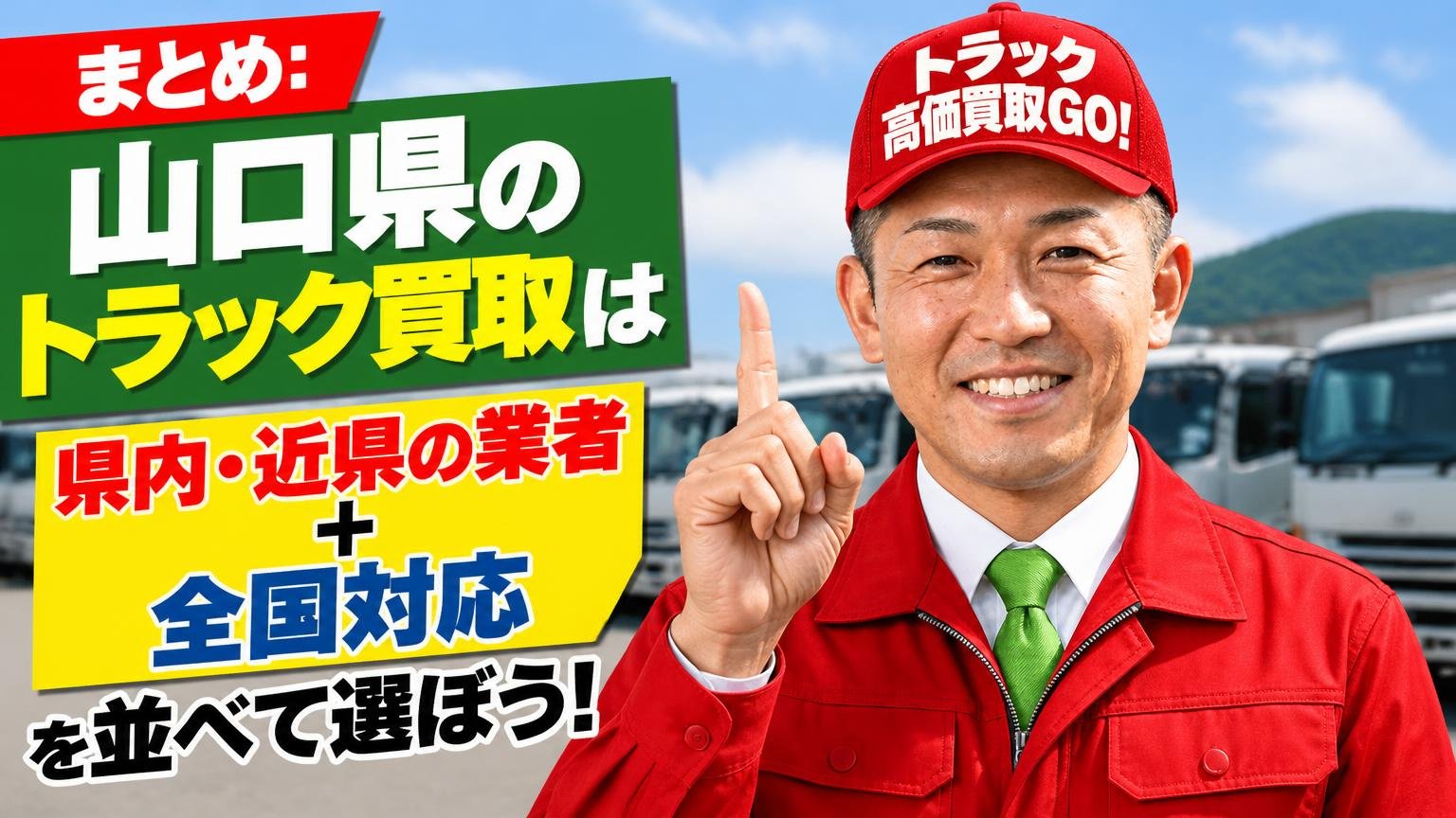 まとめ:山口県のトラック買取は「県内・近県の業者+全国対応」を並べて選ぼう