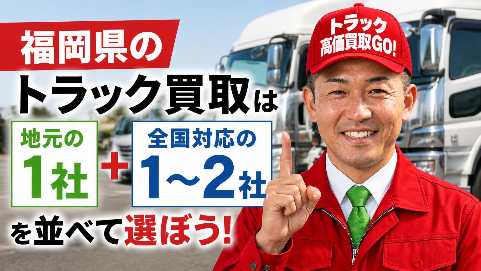 まとめ：福岡県のトラック買取は「地元の1社＋全国対応の1〜2社」を並べて選ぼう