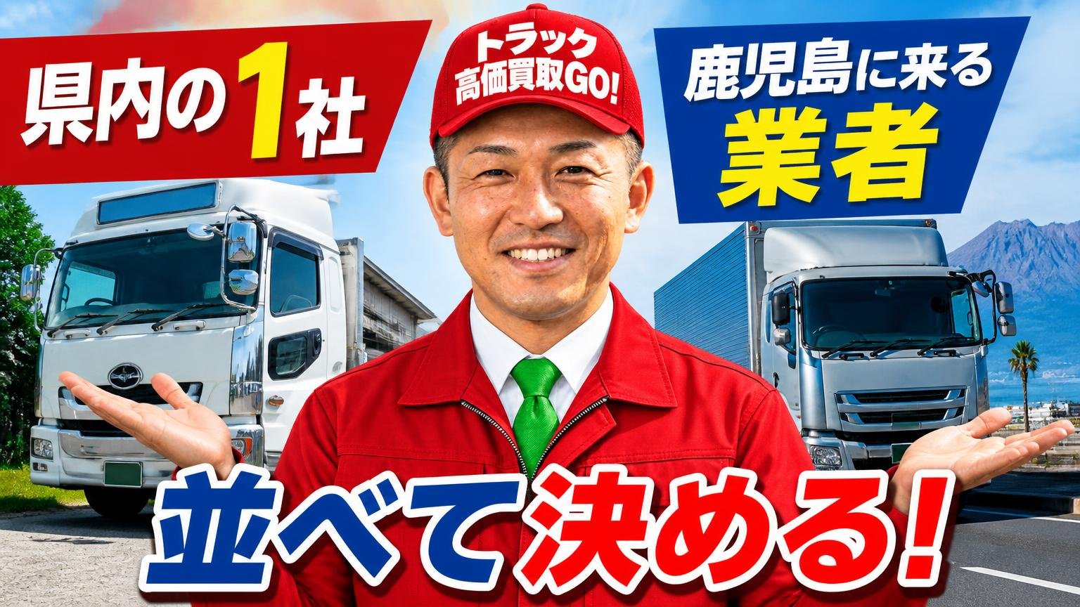 まとめ：鹿児島県のトラック買取は「県内の1社」と「鹿児島に来る業者」を並べて決める